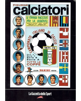 Album Calciatori 1971 72 Panini RISTAMPA ed. Gazzetta Sport FF02