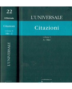 L'Universale : Citazioni 2 volumi Le Garzantine Il Giornale A09