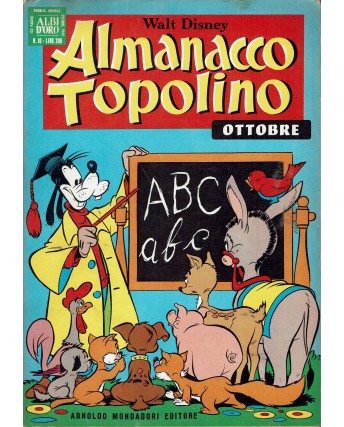 Almanacco Topolino 1969 n.10 Ottobre Edizioni Mondadori
