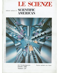Le scienze scientific american  218 fusione nucleare laser ed. Le Scienze FF20
