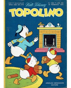 Topolino n.1003 febbraio 1975 ed. Walt Disney Mondadori