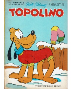 Topolino n.1002 febbraio 1975 ed. Walt Disney Mondadori