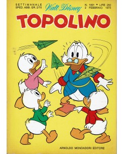 Topolino n.1001 febbraio 1975 ed. Walt Disney Mondadori