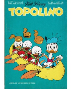 Topolino n. 983 settembre 1974 ed. Walt Disney Mondadori