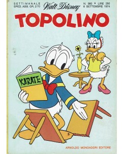 Topolino n. 980 settembre 1974 ed. Walt Disney Mondadori