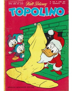 Topolino n. 945 gennaio 1974 ed. Walt Disney Mondadori