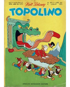 Topolino n. 919 luglio 1973 ed. Walt Disney Mondadori