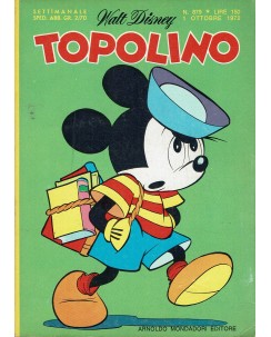 Topolino n. 879 ottobre 1972 ed. Walt Disney Mondadori