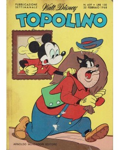 Topolino n. 639 febbraio 1968 ed. Walt Disney Mondadori