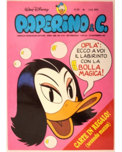 Paperino & C. n.20 - Novembre 1981 - GADGET Carte II mazzo - Edizioni  Mondadori