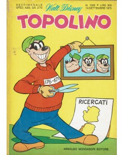Topolino n.1033 ed. Walt Disney Mondadori