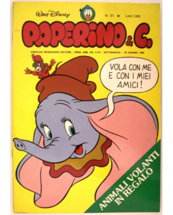 Paperino & C. n.51 - Giugno 1982 - GADGET Animali Volanti - Edizioni  Mondadori