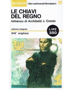 Archibald J. Cronin : Le chiavi del regno ed. Mondadori A68