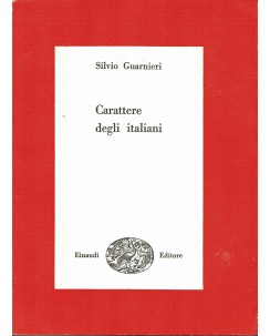 Silvio Guarneri : caratteri degli italiani ed. Einaudi A96