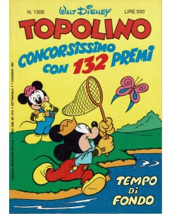 Topolino n.1306 PIEGHEVOLE MATTEL ed. Walt Disney Mondadori