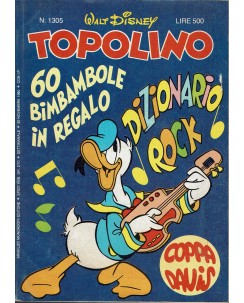 Topolino n.1305 PIEGHEVOLE MATTEL ed. Walt Disney Mondadori