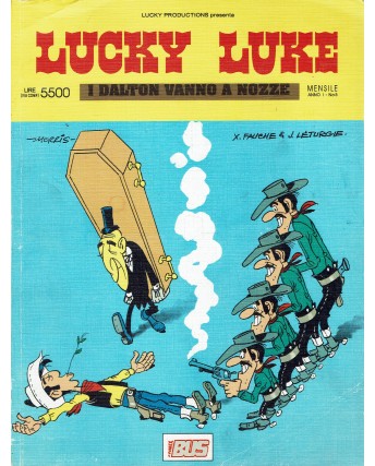 Lucky Luke n.  5 i Dalton vanno a nozze di Morris ed. Comixbus FU18
