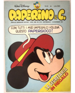 Paperino & C. n.22 - Novembre 1981 - Edizioni  Mondadori