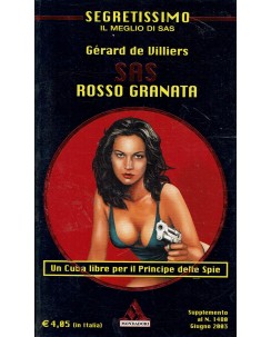 Segretissimo SAS  10 G. De Villiers : rosso granata ed. Mondadori A17