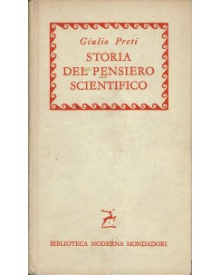 Giulio Preti : Storia del pensiero scientifico ed. Mondadori A97