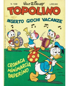 Topolino n.1338 ed. Walt Disney Mondadori
