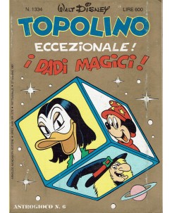 Topolino n.1334 GADGET dadi ed. Walt Disney Mondadori
