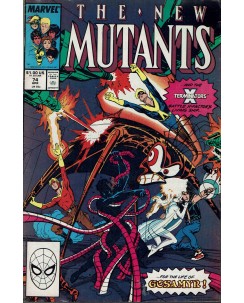 The New Mutants  74 apr 1989 di Liefield ed. Marvel Comics lingua originale OL01