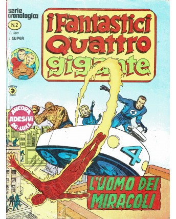 I Fantastici Quattro Gigante Serie Cronologica n. 2 l'uomo dei ed. Corno FU33
