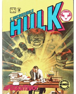 L'Incredibile Hulk n. 8 Il Supereroe della TV il fuggitivo ed. Corno FU33