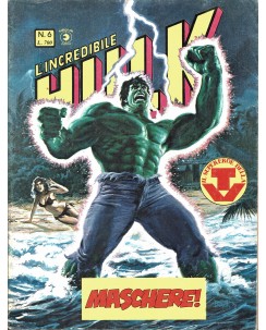 L'Incredibile Hulk n. 6 Il Supereroe della TV maschere ed. Corno FU33