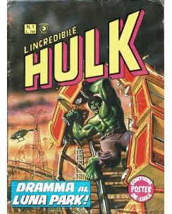 L'Incredibile Hulk n. 1 Il Supereroe della TV con POSTER ed. Corno FU33