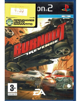 Videogioco Playstation 2 Burnout Revenge PS2 3+ libretto usato