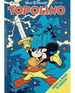 Topolino n.1411 pieghevole MATTEL ed. Walt Disney Mondadori