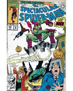 The Spectacular Spider-Man 184 Jan 1992 ed. Marvel Comics lingua originale OL05