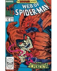 Web of  Spider-Man 47 Feb 1989 ed. Marvel Comics lingua originale OL13