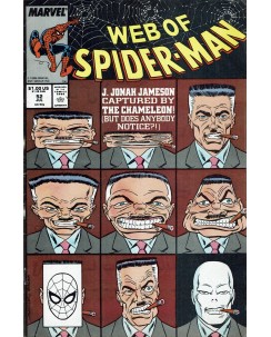 Web of  Spider-Man 52 Jul 1989 ed. Marvel Comics lingua originale OL13