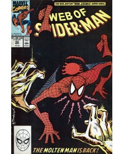 Web of  Spider-Man 62 Mar 1990 ed. Marvel Comics lingua originale OL13