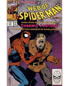 Web of  Spider-Man 71 Dec 1990 ed. Marvel Comics lingua originale OL13