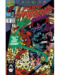 Web of  Spider-Man 74 Mar 1991 ed. Marvel Comics lingua originale OL13