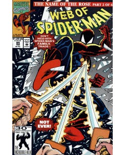 Web of  Spider-Man 85 Feb 1992 ed. Marvel Comics lingua originale OL13