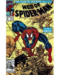 Web of  Spider-Man 87 Apr 1992 ed. Marvel Comics lingua originale OL13