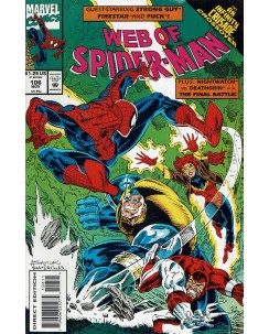 Web of  Spider-Man 106 Nov 1993 ed. Marvel Comics lingua originale OL13