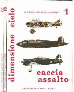 Dimensione cielo caccia assalto WWII italiani 3 vol ed. Bizzarri A88