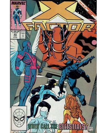 X Factor  43 aug 1989 ed. Marvel Comics lingua originale OL14