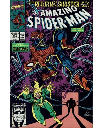 The Amazing Spider-Man 334 jul 1990 ed. Marvel Comics lingua originale OL14