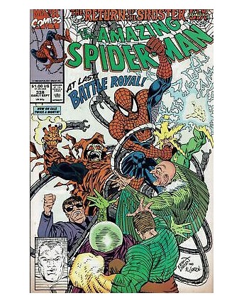 The Amazing Spider-Man 338 sept 1990 ed. Marvel Comics lingua originale OL14