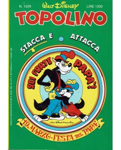 Topolino n.1529 copertina ADESIVA ed. Walt Disney Mondadori