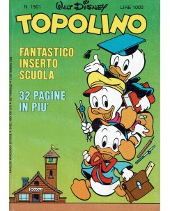 Topolino n.1501 ed. Walt Disney Mondadori