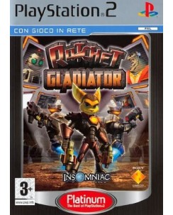 VIDEOGIOCO PlayStation 2 Ratchet Gladiator PLATINUM con libretto 3+ NUOVO B19