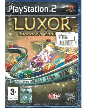 VIDEOGIOCO PlayStation 2 Luxor Pharaoh's Challenge 38+ Funsta NUOVO B19